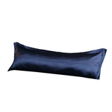 FancyGrab Envelope Pillow Cover Silky Satin Pillow Case Long Pillowcase Navy