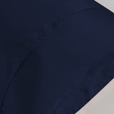 FancyGrab Envelope Pillow Cover Silky Satin Pillow Case Long Pillowcase Navy