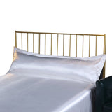 FancyGrab Envelope Pillow Cover Silky Satin Pillow Case Long Pillowcase White
