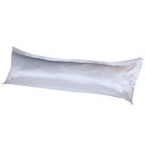 FancyGrab Envelope Pillow Cover Silky Satin Pillow Case Long Pillowcase White