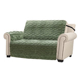 T-shaped Recliner Couch Cover Lift Reclining Recliner Chair Cover Recliner Cushion Slipcover Green