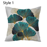 2Pcs Pillow Cover Farhouse Ginkgo Leaf Plant Leaves Pillow Cushion Cover Style 1