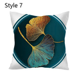 2Pcs Pillow Cover Farhouse Ginkgo Leaf Plant Leaves Pillow Cushion Cover Style 4