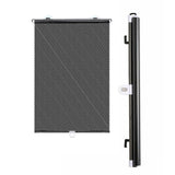 Retractable Roller Blinds Car Home Sunshade Cover Blackout Curtains with Suction Cup Black