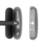 FancyGrab 2pcs Headphone Clear Case Shockproof Full Cover Protector for Apple AirPods Max Black