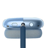 FancyGrab 2pcs Headphone Clear Case Shockproof Full Cover Protector for Apple AirPods Max Blue