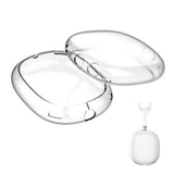 FancyGrab 2pcs Headphone Clear Case Shockproof Full Cover Protector for Apple AirPods Max Transparent