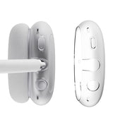 FancyGrab 2pcs Headphone Clear Case Shockproof Full Cover Protector for Apple AirPods Max Transparent