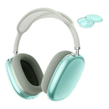 FancyGrab 2pcs Headphone Clear Case Shockproof Full Cover Protector for Apple AirPods Max Green