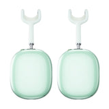 FancyGrab 2pcs Headphone Clear Case Shockproof Full Cover Protector for Apple AirPods Max Green