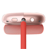 FancyGrab 2pcs Headphone Clear Case Shockproof Full Cover Protector for Apple AirPods Max Pink