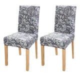 2Pcs Stretch Chair Slipcovers Removable Universal Chair Protector Covers Style 3