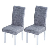 2Pcs Stretch Chair Slipcovers Removable Universal Chair Protector Covers Style 5