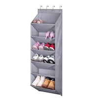 FancyGrab Multi Pockets Over the Door Shoe Organizer Hanging Shoes Storage Bag with Hooks for Closet and Dorm Narrow Door