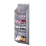 FancyGrab Multi Pockets Over the Door Shoe Organizer Hanging Shoes Storage Bag with Hooks for Closet and Dorm Narrow Door