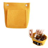 Felt Bag Organizer Handbag Insert Liner Tote Bag Yellow