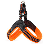 No Pull Adjustable Dog Harness Reflective Pet Vest Pet Supplies Large Orange