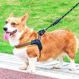 No Pull Adjustable Dog Harness Reflective Pet Vest Pet Supplies Medium Orange