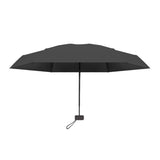 Mini Pocket Umbrella Anti-UV Sun Rain Windproof 6-Folding Umbrella Black