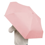 Mini Pocket Umbrella Anti-UV Sun Rain Windproof 6-Folding Umbrella Pink