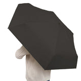 Mini Pocket Umbrella Anti-UV Sun Rain Windproof 6-Folding Umbrella Black
