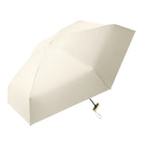 Mini Pocket Umbrella Anti-UV Sun Rain Windproof 6-Folding Umbrella Apricot