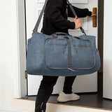 Travel Duffle Bag Foldable Gym Bag Travel Duffel Bag for Men and Women Blue