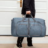 Travel Duffle Bag Foldable Gym Bag Travel Duffel Bag for Men and Women Blue