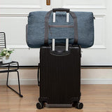Travel Duffle Bag Foldable Gym Bag Travel Duffel Bag for Men and Women Blue