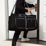 Travel Duffle Bag Foldable Gym Bag Travel Duffel Bag for Men and Women Black