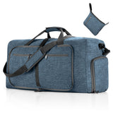 Travel Duffle Bag Foldable Gym Bag Travel Duffel Bag for Men and Women Blue