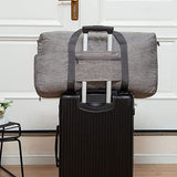 Travel Duffle Bag Foldable Gym Bag Travel Duffel Bag for Men and Women Gray