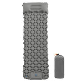 Inflatable Sleeping Pad Outdoor Camping Cushion Portable Soft Air Mattress Grey