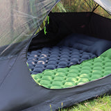 Inflatable Sleeping Pad Outdoor Camping Cushion Portable Soft Air Mattress Navy