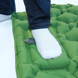 Inflatable Sleeping Pad Outdoor Camping Cushion Portable Soft Air Mattress Green