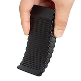 2pcs Wedge Door Stoppers Anti-Slip Door Stops Floor Wall Protector Black