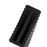 2pcs Wedge Door Stoppers Anti-Slip Door Stops Floor Wall Protector Black