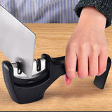 3-Slot Tungsten Steel and Ceramic Knife Sharpener for Kitchen Cutting Tools