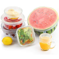 6Pcs Reusable Silicone Food Covers Adjustable Food Fresh Keeping Wrap Stretch Seal Lids Bowl Cover Food Saver