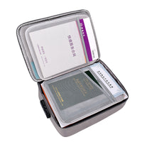 Partitions File Sorting Portfolio Documents Organizer Muilti Layers Document Holder Home Safe Files Tickets USB Storage Briefcase Bag with Password Lock