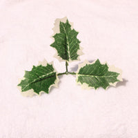 60 Pcs Artificial Holly Berries With Green Leaves