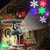 Christmas Snowflake Projector Light Solar Snowflake Projector Light Christmas Party Decoration Outdoor Waterproof Landscape Projection Light