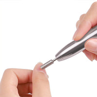 Portable Nail Drill Machine Kit USB Rechargeable Manicure Pedicure Tools -Silver