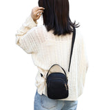 Women Mini Nylon Crossbody Bag Shoulder Bag Handbag Black
