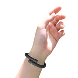Silicone Mosquito Repellent Bracelet with Replacement Mosquito Repellent Sticks Black