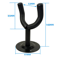 2 Pcs Wall Mount Guitar Hanger Guitar Holder Rack Instrument Display Bracket Round