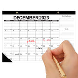 18 Monthly Desk Calendar 2023 with To-do List & Notes Content -Style 1