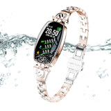 H8 smart bracelet color screen heart rate and blood pressure health detection gold