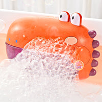 Baby Bath Bubble Toys Dinosaur Bubble Maker Shower Toy Fun Gift for Toddler Kids Orange
