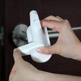 2pcs Door Lever Lock Safety Child Baby Proof Doors Adhesive Lever Handle Safety Lock